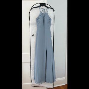 Dusty Blue Azazie Bridesmaid Dress- Size A0